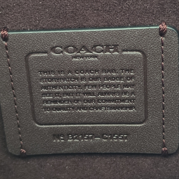 Coach C1557 Marlie Top Handle Leather Satchel/Shoulder Bag in Black - Picture 8 of 11